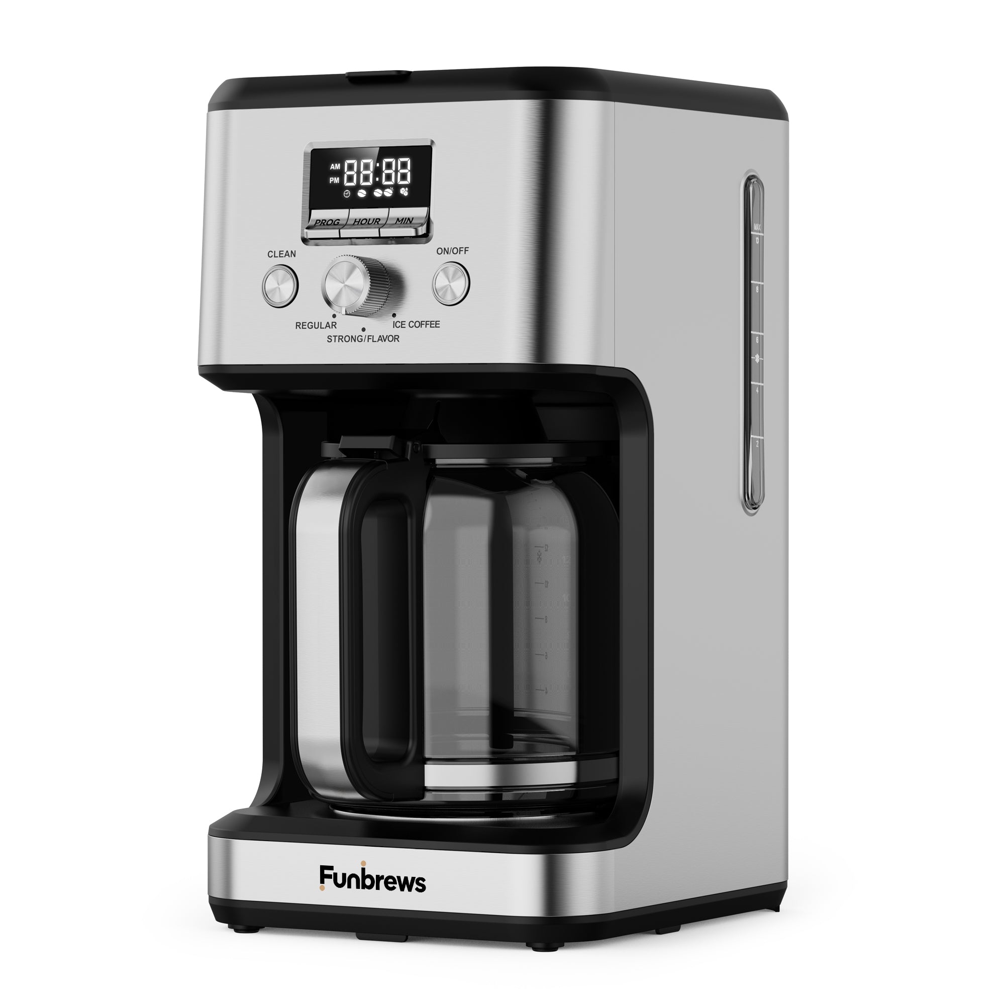 Funbrews FBCM01 14-Cup Programmable Flavor Coffee Maker (Stainless Steel) - Image 2