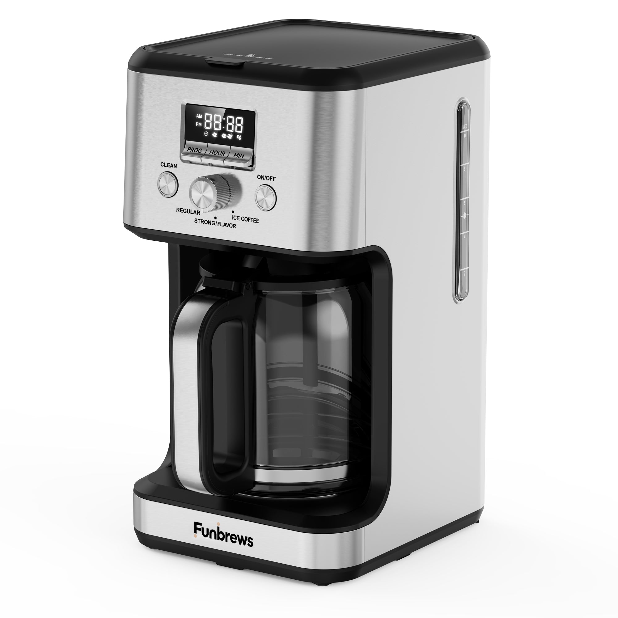 Funbrews FBCM01 14-Cup Programmable Flavor Coffee Maker (Stainless Steel) - Image 4